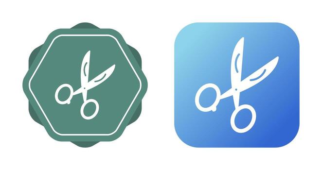 icono de vector de tijeras