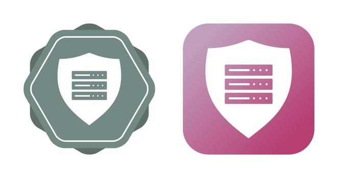 icono de vector de servidor seguro