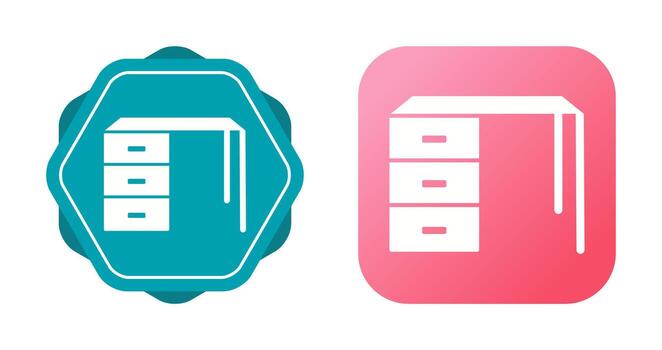 icono de vector de mesa de trabajo