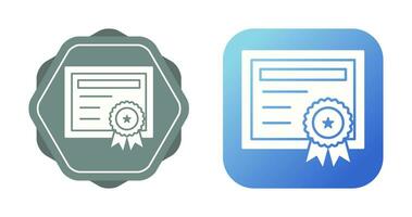 Certificate Vector Icon