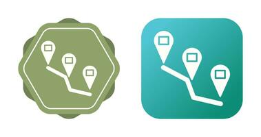 Reaching Destination Vector Icon