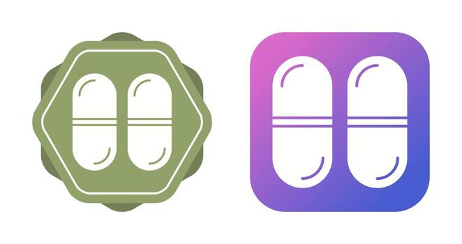icono de vector de cápsulas
