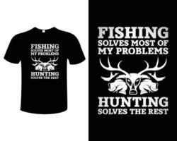 Fishing Illustration Vector Typography Vintage T-shirt Design Template