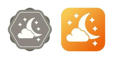 Starry Night Vector Icon