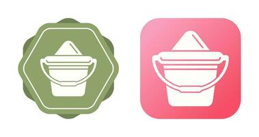 Sand Bucket Vector Icon