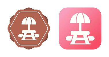 Picnic Table Vector Icon