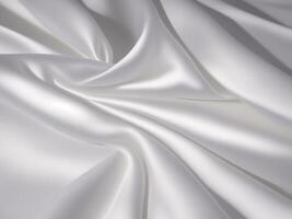 White elegant satin silk cloth texture realistic background image, photo