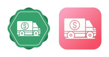 Money Truck Vector Icon