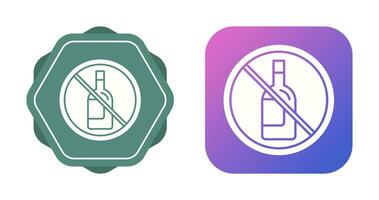 No Alcohol Vector Icon