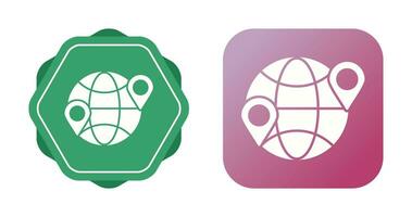 Globe Location Vector Icon