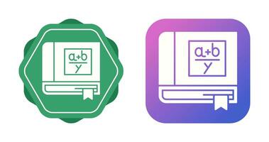 Algebra Book Vector Icon