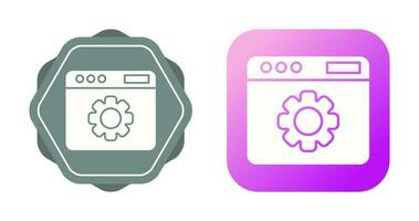 Web Settings Vector Icon