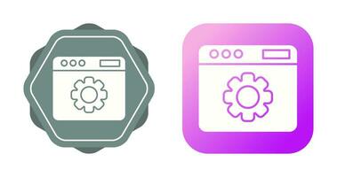 icono de vector de configuración web