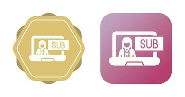 Subscriber Model Vector Icon