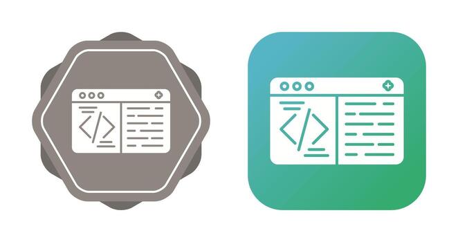 icono de vector de codificación