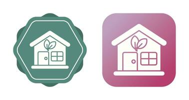 Eco House Vector Icon