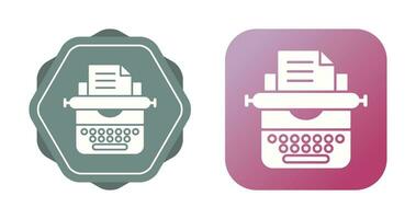 Typewriter Vector Icon