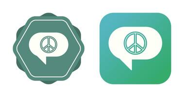 Peace Chat Vector Icon