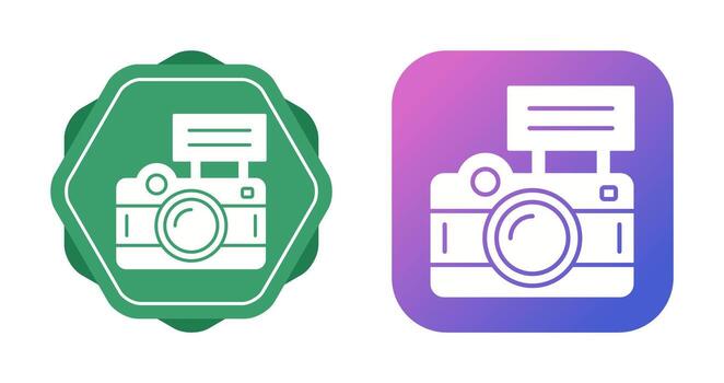 icono de vector de flash de cámara