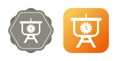 Time Manage Presentation Vector Icon