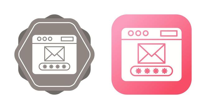 icono de vector de código de correo