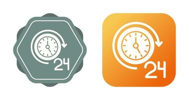 24 Hours Vector Icon