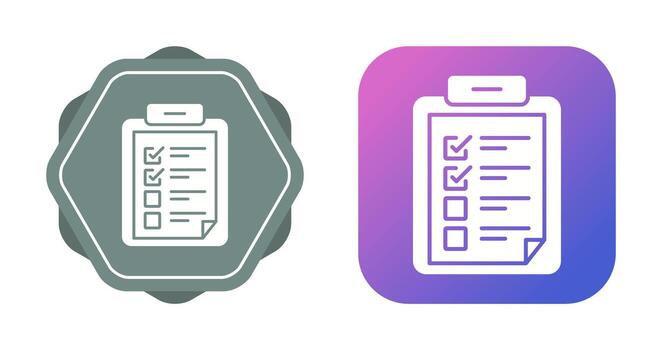 icono de vector de lista