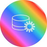 icono de vector de configuración de base de datos