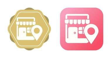 Shop Location Vector Icon