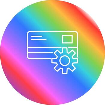 icono de vector de configuración de pago