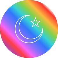 Moon and Star Vector Icon