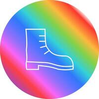 icono de vector de bota de camping