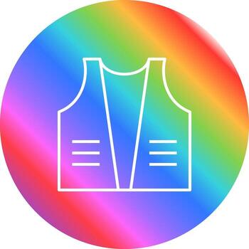 icono de vector de chaqueta de construcción