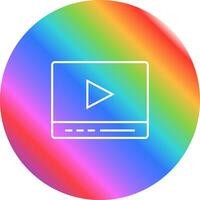 Video Player Vector Icon