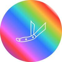 Ranger Pocket Knife Vector Icon