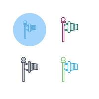 Windsock Vector Icon