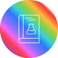 icono de vector de libro de química