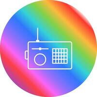 icono de vector de radio