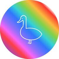 icono de vector de patito