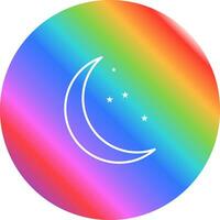 Moon and Stars Vector Icon