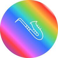 icono de vector de saxofón