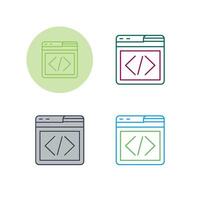 Web Programing Vector Icon
