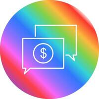 Money Talk Vector Icon