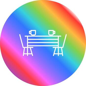 Dining Table Vector Icon