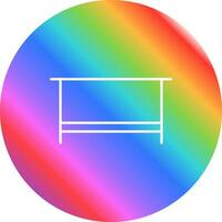 Simple Desk Vector Icon