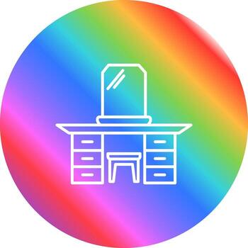 Dressing Table Vector Icon