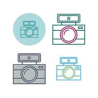 icono de vector de cámara de fotos