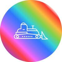 Bulldozer Vector Icon