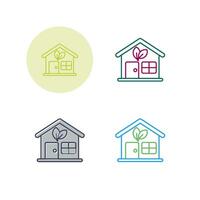 Eco House Vector Icon