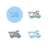 Recycling Truck Vector Icon